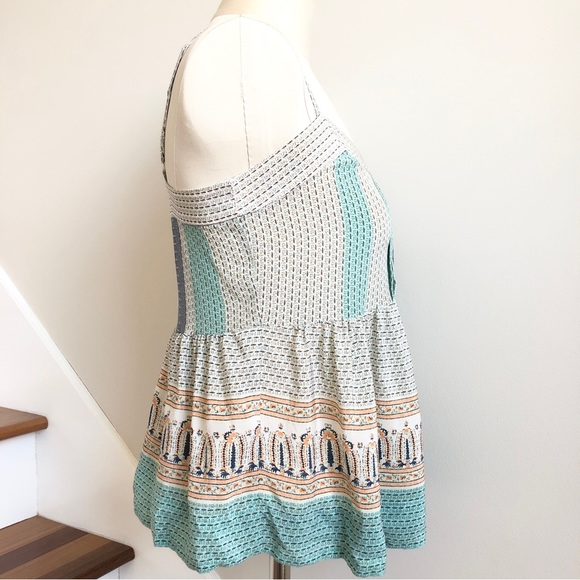 Vanessa Virginia Anthropologie Montara 100% Silk Peplum Blouse sz 0 - Picture 5 of 12